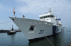 Newly Commissioned Indian Coast Guard Ship ICGS Vikram arrives at Mangaluru
